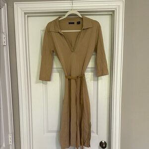 Elegant Tan Women's Dress